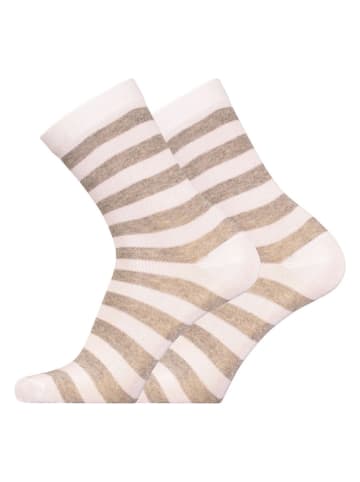 UphillSport Socken in Grau/ Weiß