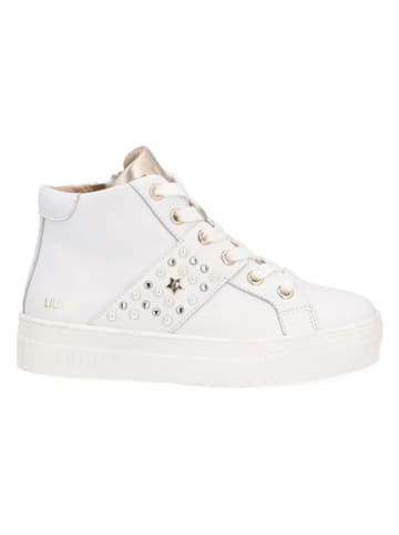 Liu Jo Leren sneakers goudkleurig/wit