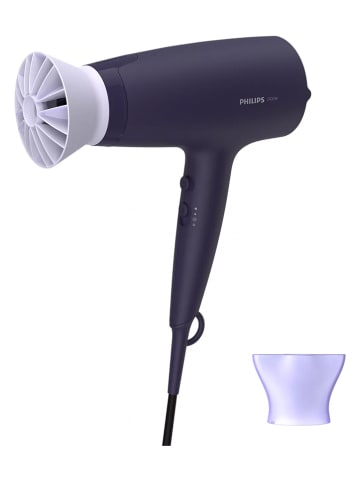 Philips Haartrockner "3000" in Schwarz/ Lila