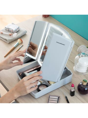 InnovaGoods Ledspiegel 3-in-1 - (B)38,5 x (H)33,5 x (D)29 cm