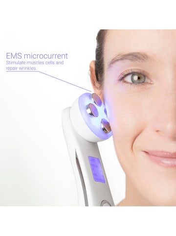InnovaGoods Gesichtsmassagegerät in Weiß - (B)5 x (H)17 x (T)5 cm