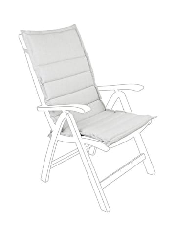 Bizzotto Poduszka w kolorze jasnoszarym na krzesło - (D)120 x (S)52 x (W)4 cm
