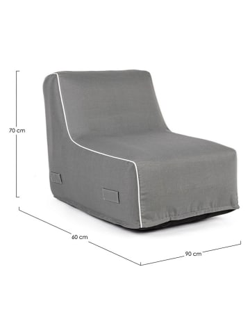 Bizzotto Szezlong w kolorze szarym - (S)90 x (W)70 x (G)60 cm