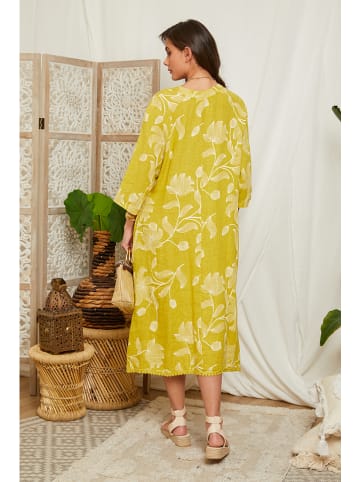 Lin Passion Linnen jurk geel