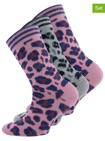 ewers 3er-Set: Socken in Rosa/ Grau