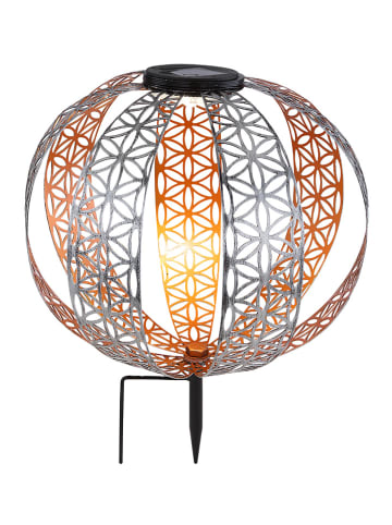 Globo lighting Lampa solarna LED w kolorze srebrnym - wys. 41 x Ø 30 cm