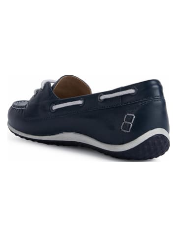 Geox Leder-Mokassins "Vega" in Dunkelblau