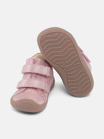 Bundgaard Skórzane buty "The Walk" w kolorze jasnoróżowym do nauki chodzenia