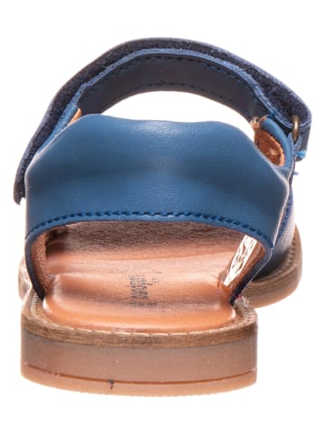 Bundgaard Skórzane sandały "Annike" w kolorze niebieskim