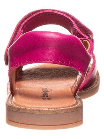 Bundgaard Skórzane sandały "Annike" w kolorze różowym