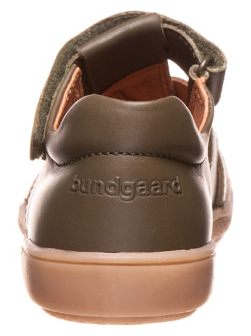 Bundgaard Skórzane półsandały "Elias" w kolorze khaki