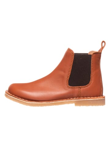 Bundgaard Leder-Chelsea-Boots "Cajsa" in Hellbraun