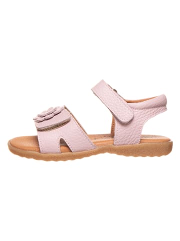 lamino Leren sandalen lichtroze