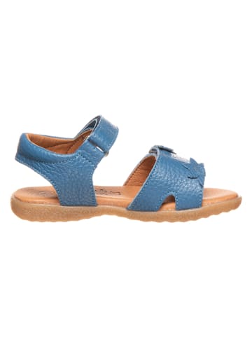 lamino Skórzane sandały w kolorze niebieskim