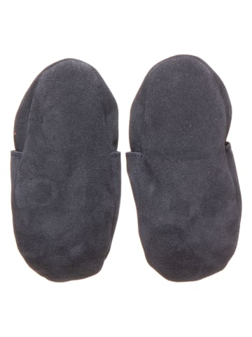 lamino Leder-Krabbelschuhe in Dunkelblau