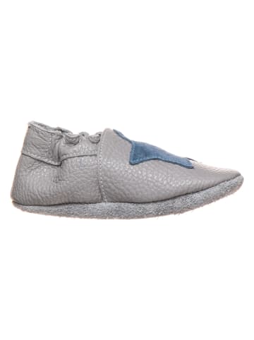 lamino Leren kruipschoenen lichtgrijs