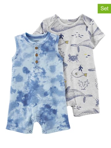 carter's 2-delige set: pakjes blauw/grijs