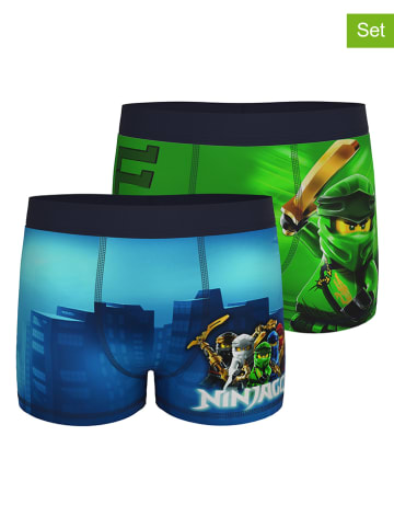 Legowear 2-delige set: boxershorts blauw/groen