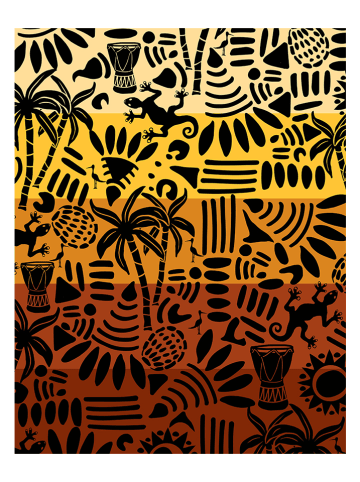 Le Comptoir de la Plage Strandlaken "Merry - Yugo" oranje/geel - (L)180 x (B)140 cm