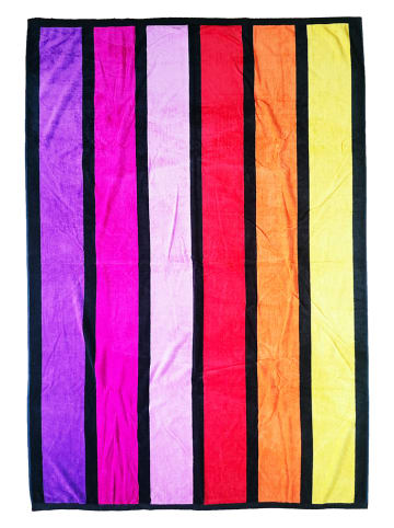 Le Comptoir de la Plage Ręcznik plażowy "Carioca - Happy" ze wzorem - 180 x 140 cm