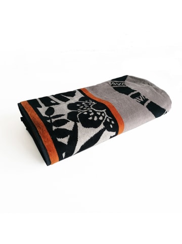 Le Comptoir de la Plage Strandtuch "Wakama - Eldorado" in Grau/ Schwarz - (L)175 x (B)100 cm