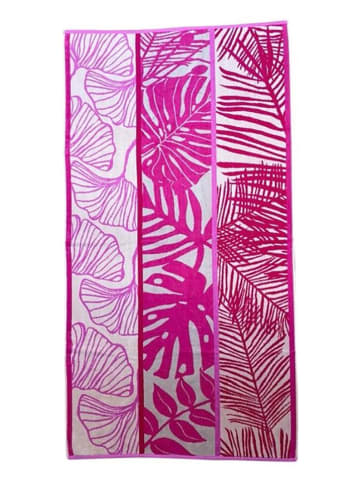 Le Comptoir de la Plage Ręcznik plażowy "Pimentel - Kimy" w kolorze różowym - 170 x 90 cm