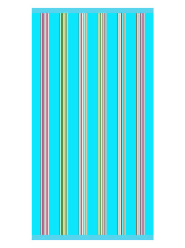 Le Comptoir de la Plage Strandlaken "Milonga" turquoise - (L)170 x (B)90 cm