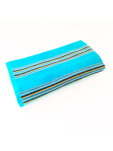 Le Comptoir de la Plage Strandlaken "Milonga" turquoise - (L)170 x (B)90 cm