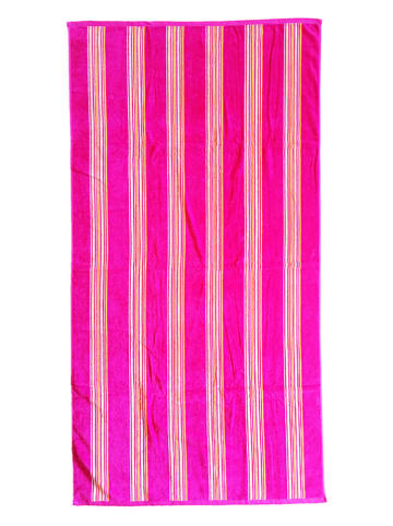 Le Comptoir de la Plage Strandtuch "Milonga" in Fuchsia - (L)170 x (B)90 cm