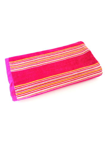 Le Comptoir de la Plage Strandtuch "Milonga" in Fuchsia - (L)170 x (B)90 cm