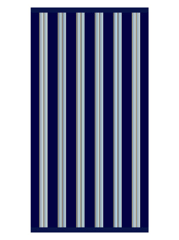Le Comptoir de la Plage Strandlaken "Milonga" blauw - (L)170 x (B)90 cm