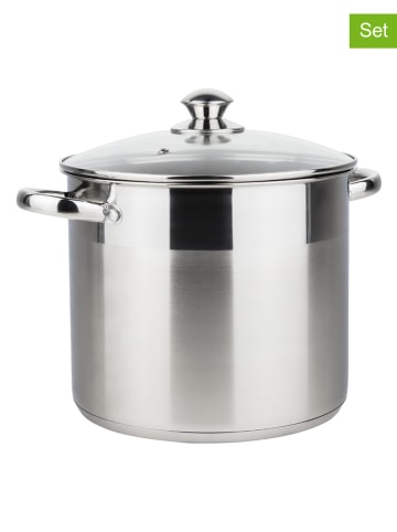 Chefware 2-delige roestvrijstalen soeppan - 14 l