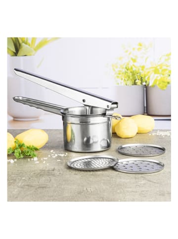 Chefware Edelstahl-Kartoffelpresse - (B)28,5 x (H)9 x (T)11,2 cm