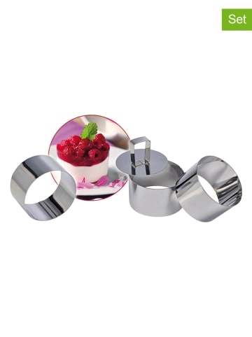 Chefware Pierścienie deserowe (4 szt.) - wys. 4 x Ø 8 cm