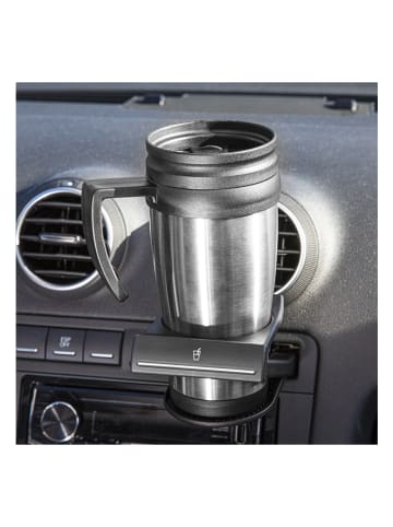 Chefware Thermobecher in Silber/ Schwarz - 450 ml