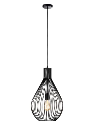 FISCHER & HONSEL Hanglamp "Benett" zwart - (H)140 x Ø 32 cm