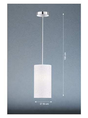 FISCHER & HONSEL Hängeleuchte "Thor" in Weiß - (B)150 x Ø 16 cm