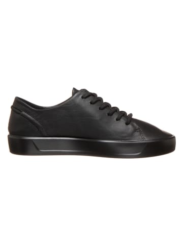 Ecco Leder-Sneakers "Soft 8" in Schwarz