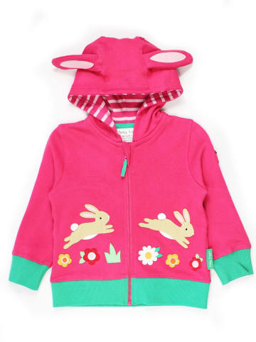 Toby Tiger Sweatjacke "Leaping Bunny" in Pink
