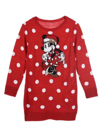 Disney Minnie Mouse Gebreide jurk "Minnie" rood
