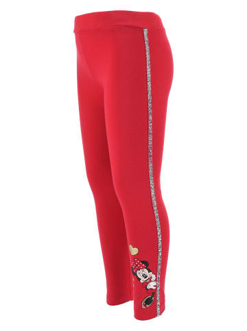 Disney Minnie Mouse Legginsy "Minnie" w kolorze czerwonym