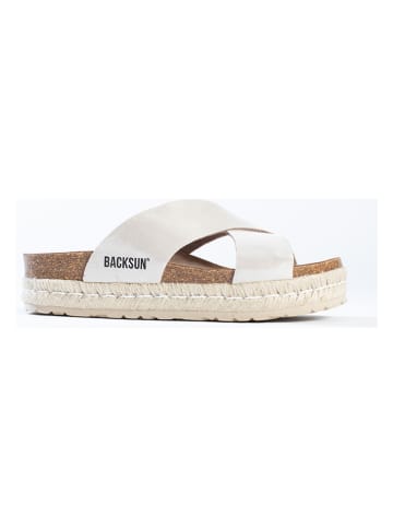 BACKSUN Pantoletten "Milano" in Beige