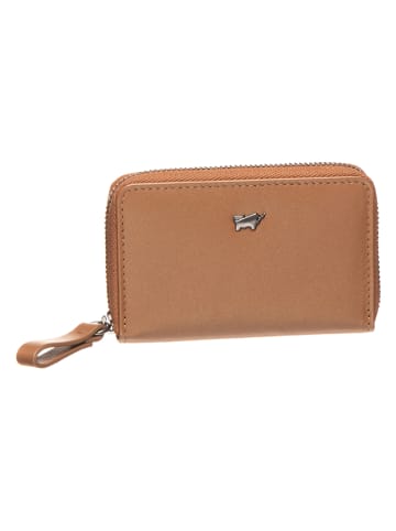 Braun Büffel Leren portemonnee cognackleurig - (B)10,5 x (H)7 x (D)2 cm
