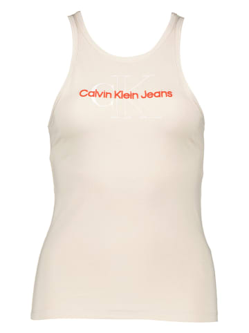 Calvin Klein Top w kolorze kremowym