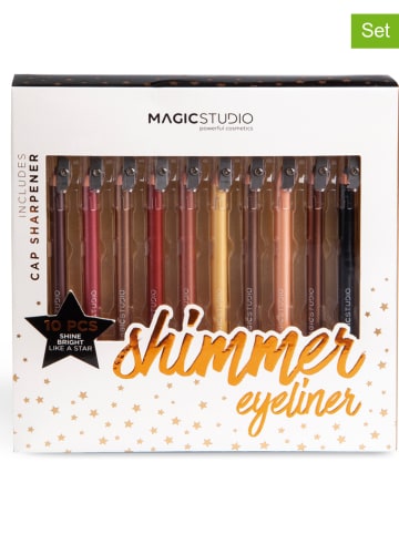 Magic Studio 10tlg. Eyeliner-Set "Colorful Shimmer", je 11,5 g