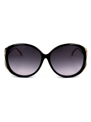 Gucci Dameszonnebril zwart-goudkleurig/zwart