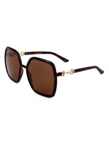 Gucci Damen-Sonnenbrille in Braun