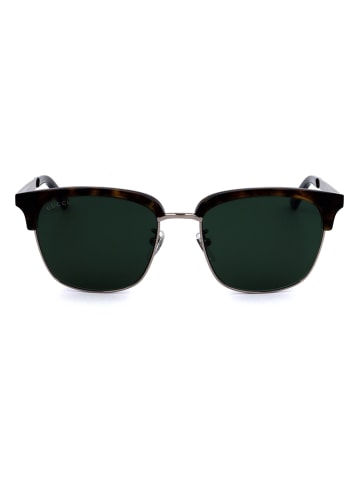 Gucci Herren-Sonnenbrille in Braun-Silber/ Schwarz