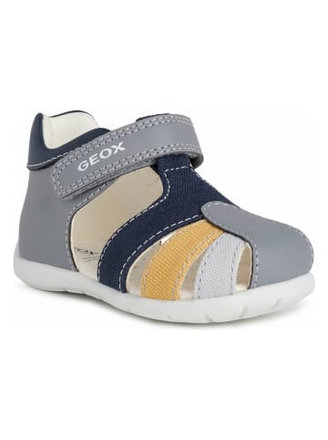 Geox Halbsandalen "Elthan" in Grau/ Dunkelblau
