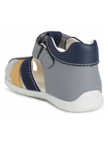Geox Halbsandalen "Elthan" in Grau/ Dunkelblau